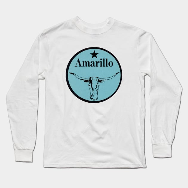 Vintage Amarillo Texas Long Sleeve T-Shirt by historicimage